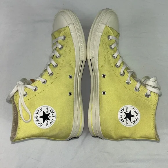 Converse Chuck Taylor All Star 70 Hi Light Yellow Sneakers Shoes Size M 11 W 13 - Picture 6 of 16